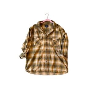 Pendleton Plaid Snap-Front Western Canyon Shirt XXL